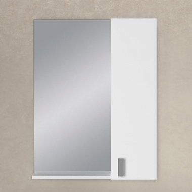 Зеркало-шкаф 1MarKa Вита 65 белый глянец шкаф зеркало для ванной 1marka вита 65 белый глянец