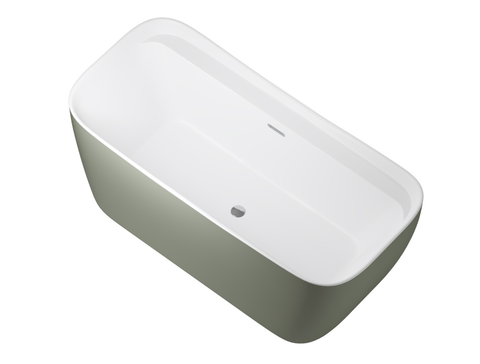 

Акриловая ванна Allen Brau Infinity 170x78 2.21002.21/CGM белая матовая/цементно-серая, 2.21002.21/CGM