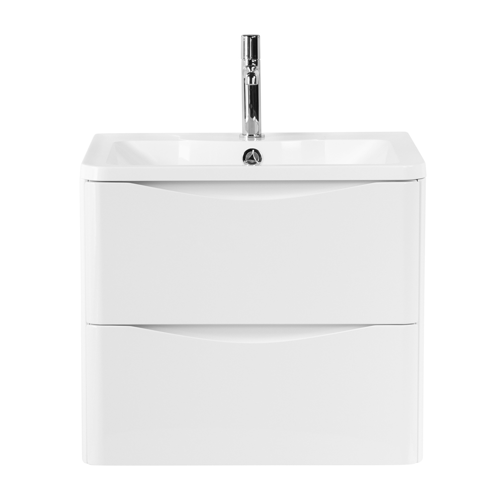 

Тумба с раковиной BelBagno Acqua 70 подвесная, 2 ящика, Bianco Lucido, Белый глянцевый, ACQUA-700-2C-SO-BL