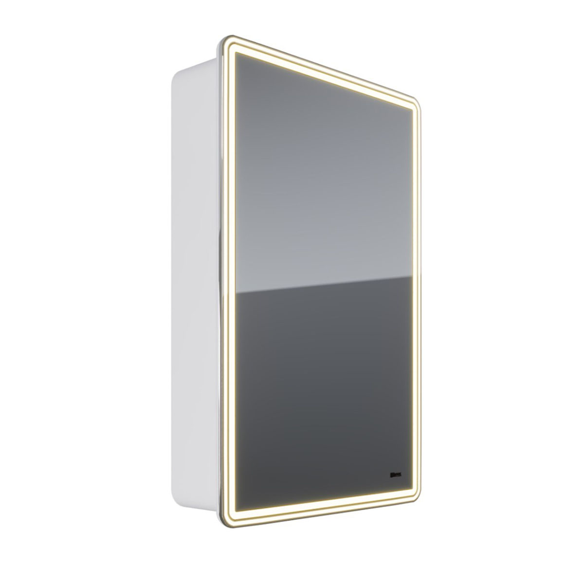Зеркало-шкаф Lemark Element 50х80 см с подсветкой и розеткой, правый, белый