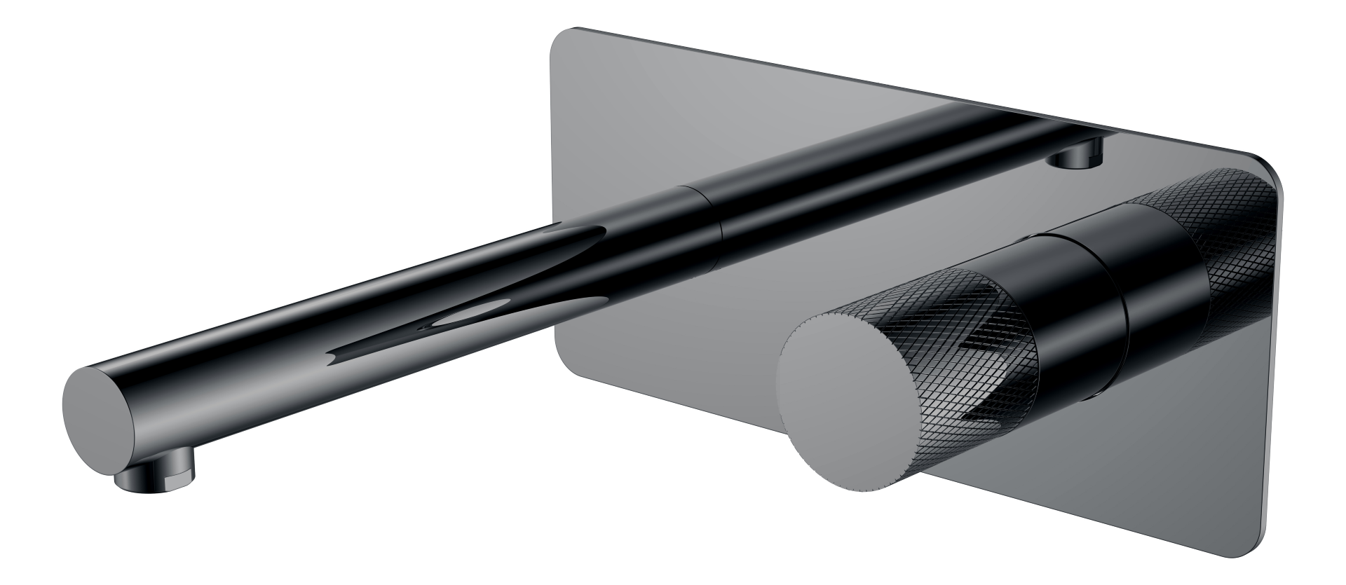 

Смеситель для раковины Boheme Stick 125-SGM.2 графит глянец touch, 125-SGM.2