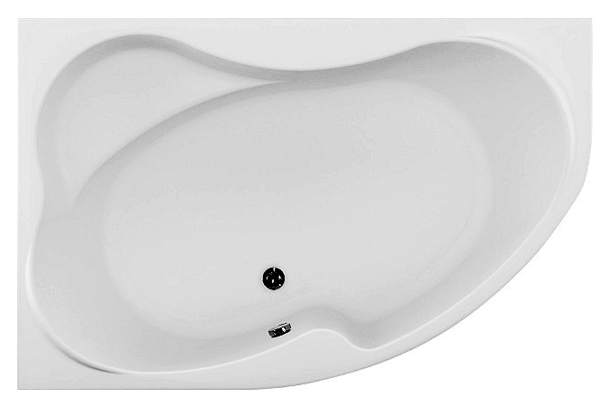 Акриловая ванна Aquanet Capri 170x110 см L, цвет белый - фото 1