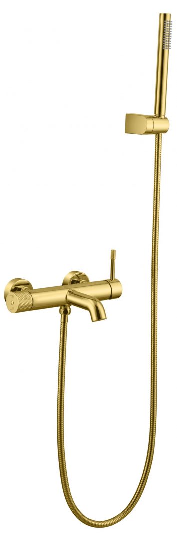Смеситель Boheme Uno 463-G для ванны с душем, золото