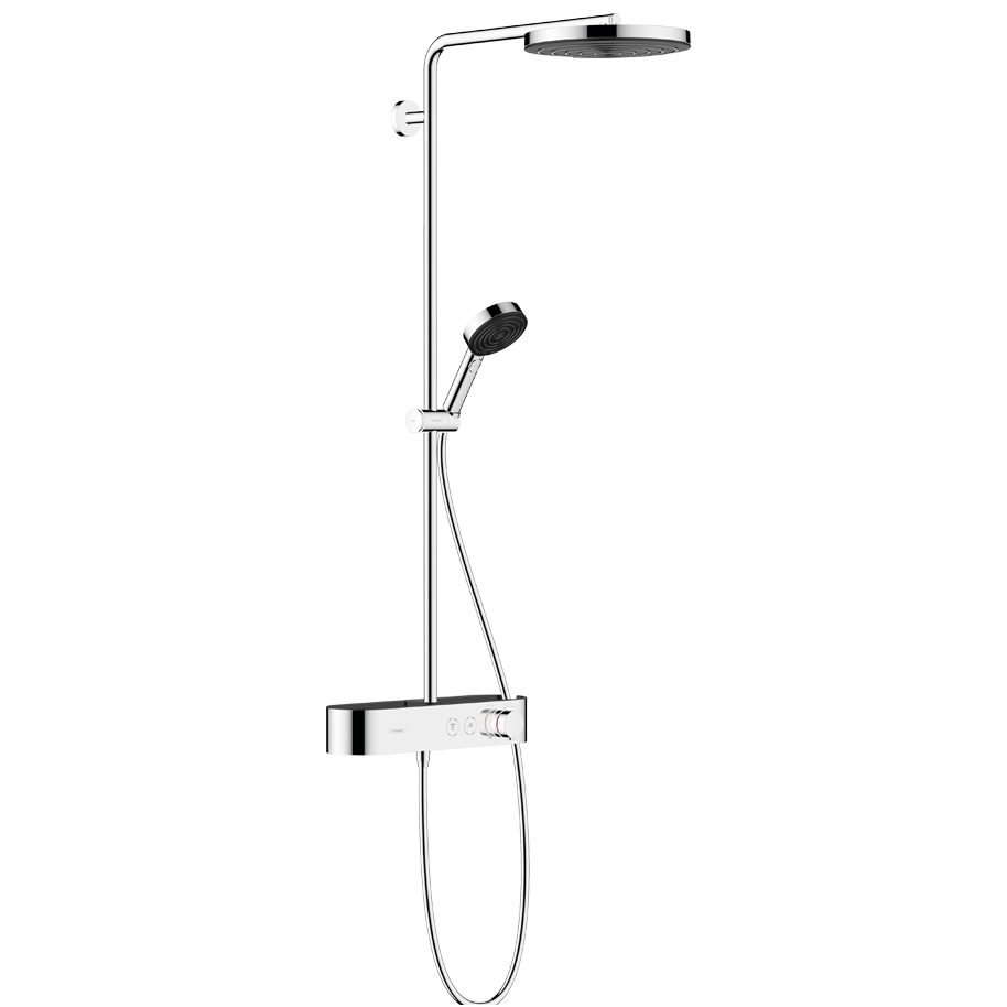 

Душевая стойка Hansgrohe Pulsify S 24220000 Showerpipe 260 1jet с термостатом, Хром, 24220000