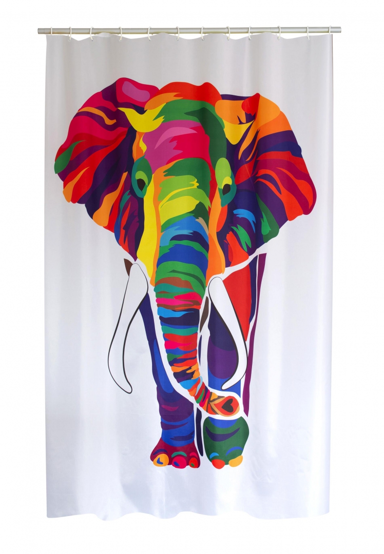 Штора для ванной Ridder Elephant 4108300, цветная штанга опорная вертикальная ridder