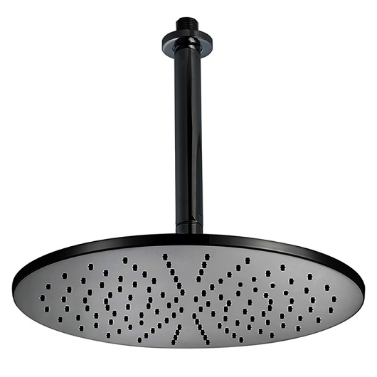 Верхний душ Cisal Shower DS01370040 300 мм черный матовый