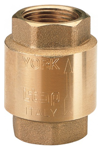 Обратный клапан Itap 103 York 1/2&quot; пружинный муфтовый, пластиковое седло