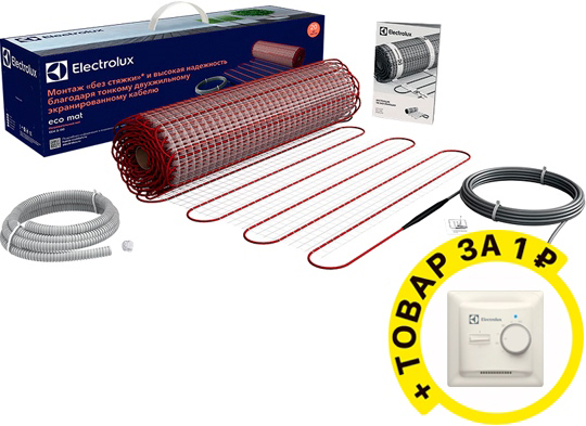 Теплый пол Electrolux EEM 2-150-2 с терморегулятором