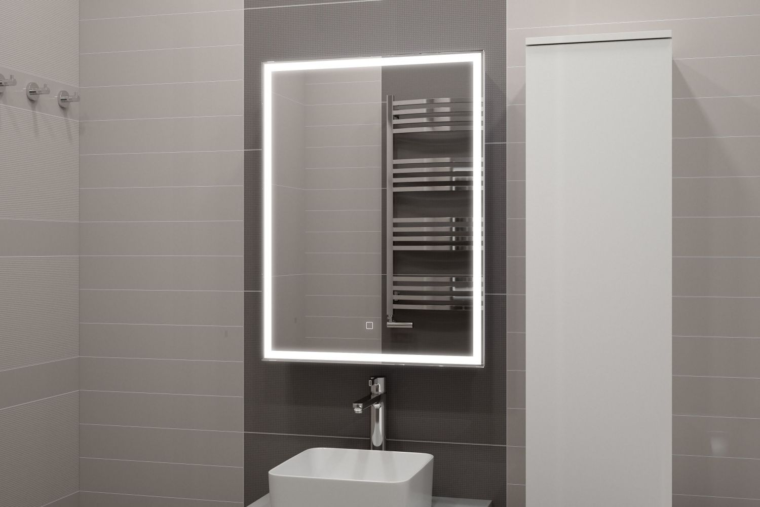 

Зеркало-шкаф Art&Max Techno AM-Tec-600-800-1D-R-DS-F, Белый, Techno AM-Tec-600-800-1D-R-DS-F