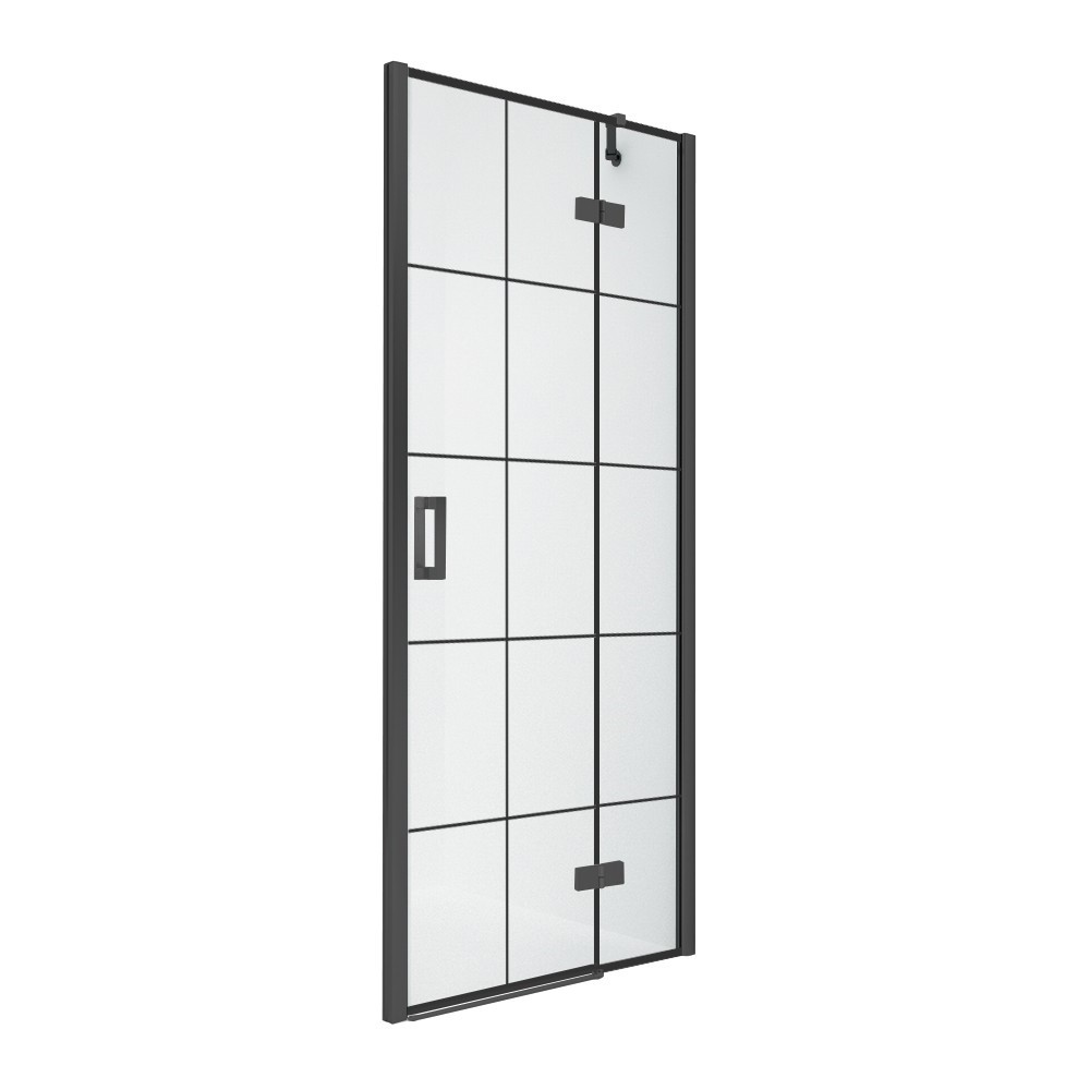 

Душевая дверь NEW TRENDY New Renoma Black D-0373A, D-0373A