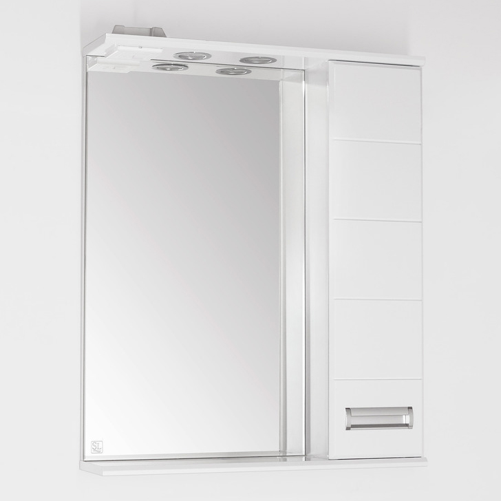 Зеркало-шкаф Style Line Ирис 65/С белый подвеска ирис