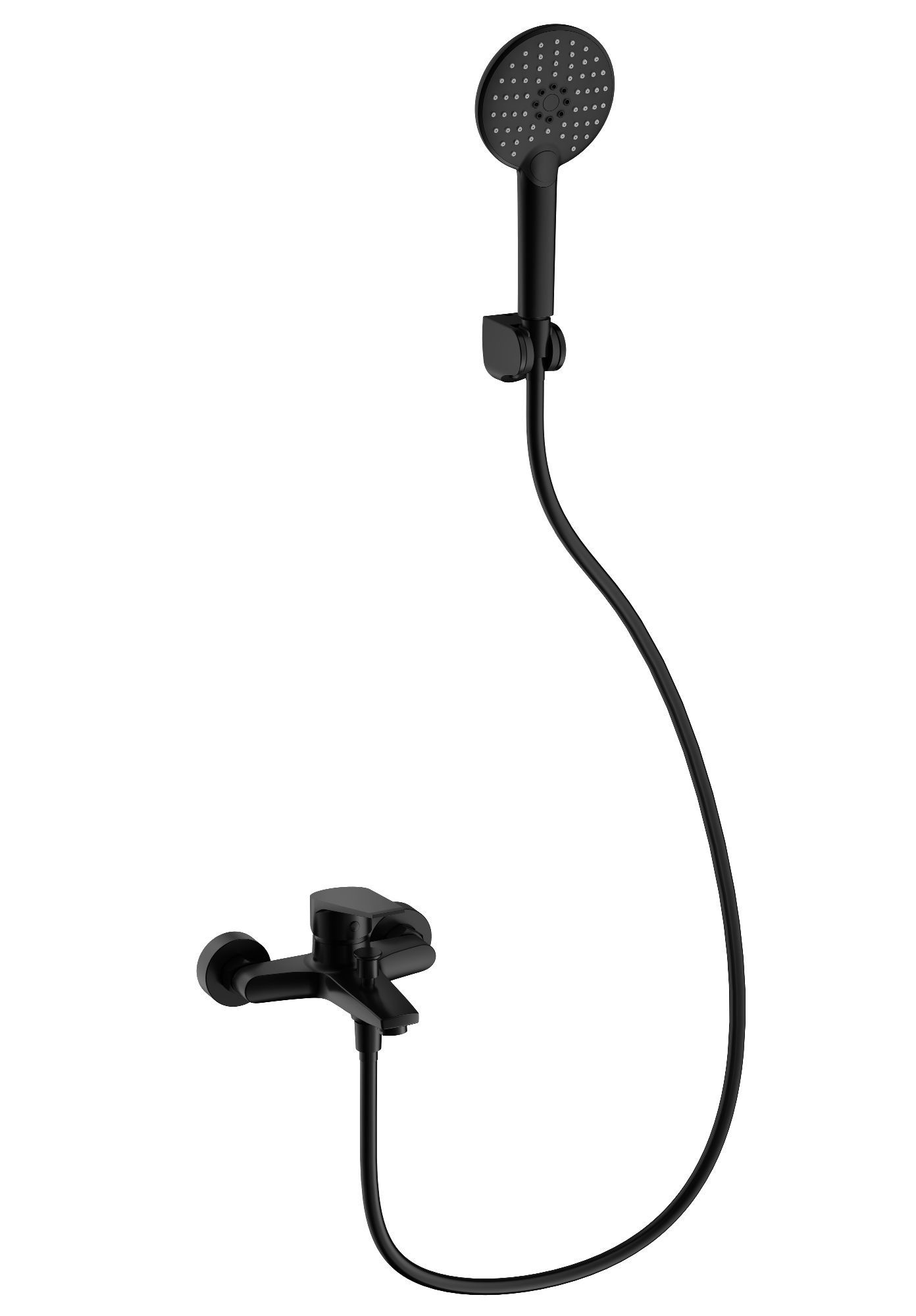 

Смеситель для ванны с душем Wonzon & Woghand WW-A30891-MB черный, WW-A30891-MB
