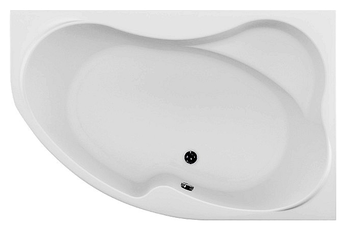 Акриловая ванна Aquanet Capri 160x100 см R, цвет белый - фото 1