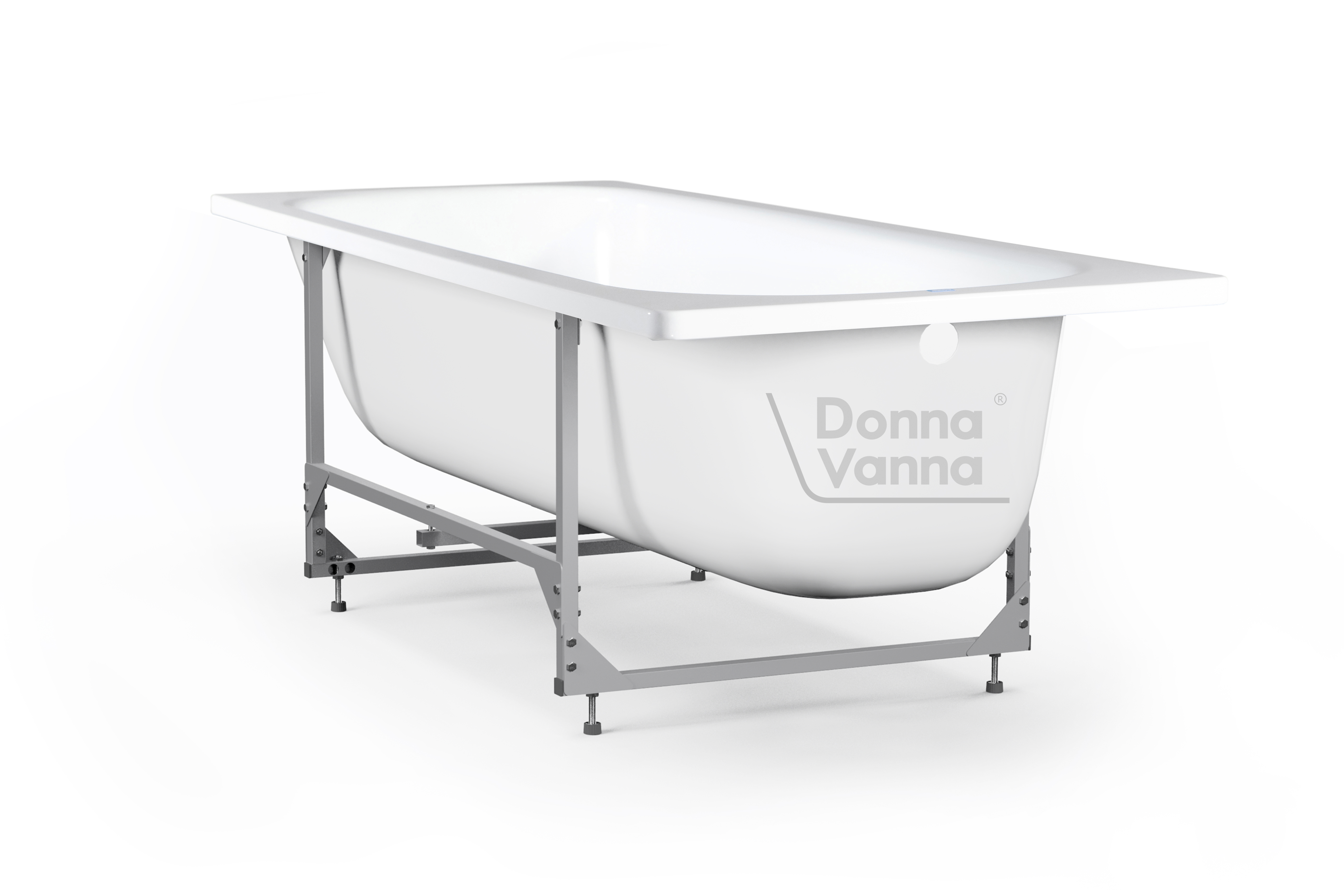 Стальная ванна ВИЗ Donna Vanna 160x70 с каркасной подставкой