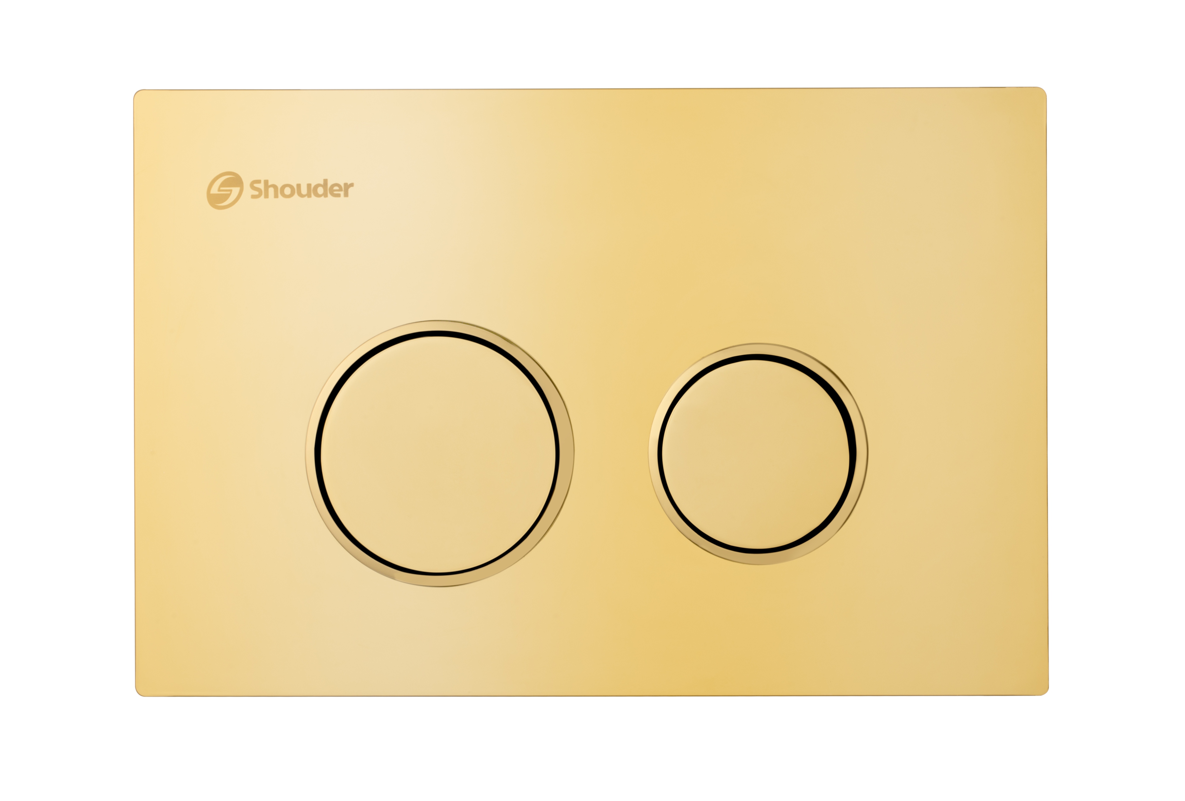 Кнопка смыва Shouder SHD-00011933 золото глянцевое