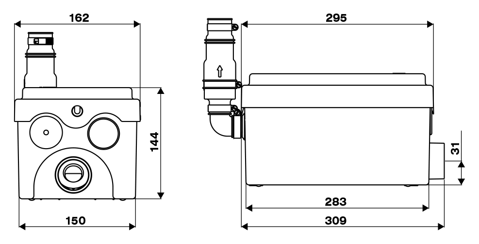 Основные свойства Тип насос Габариты 30,9x16,2x14,4 Область применения кана...