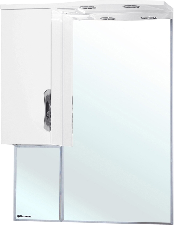 Зеркало-шкаф Bellezza Лагуна 65 L белый кисть для наращивания и дизайна ногтей скошенная 17 5 см ворс 8 × 5 мм белый
