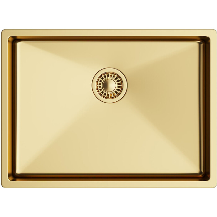 

Мойка кухонная TopZeroTNL 550 GOLD золото, 45х60 см, TNL 550 GOLD