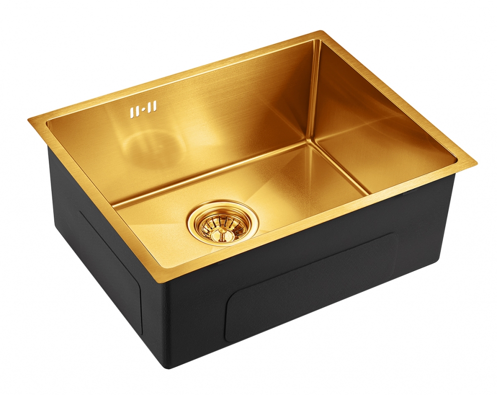 Мойка кухонная Emar PVD EMB-123 PVD Nano Golden золото