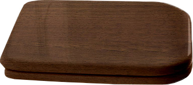Крышка-сиденье Kerasan Waldorf 418640 орех, с микролифтом, петли бронза