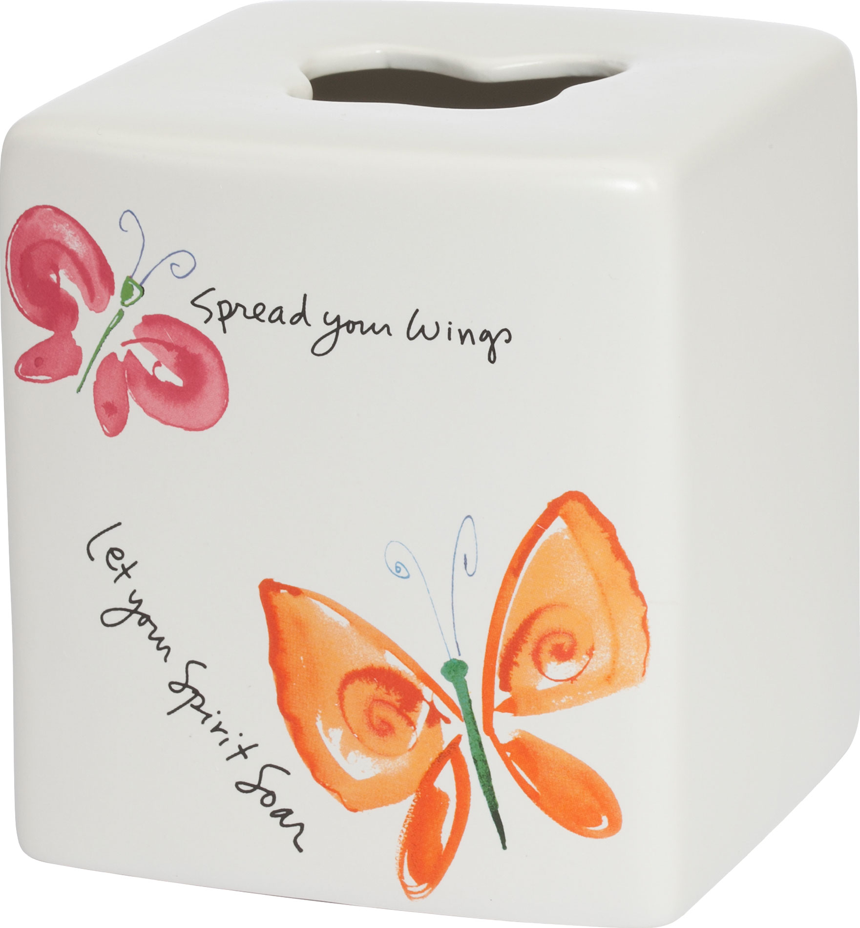 

Бокс для салфеток Creative Bath Flutterby FLU58MULT белый, Flutterby FLU58MULT