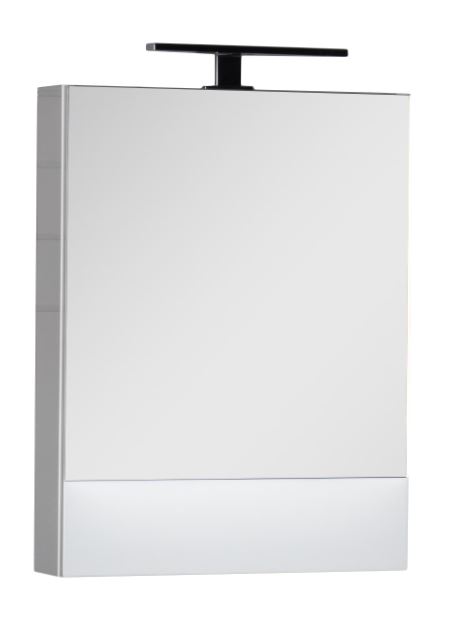 Зеркало-шкаф Aquanet Нота 50 белый косметическое подвесное круглое зеркало aquanet