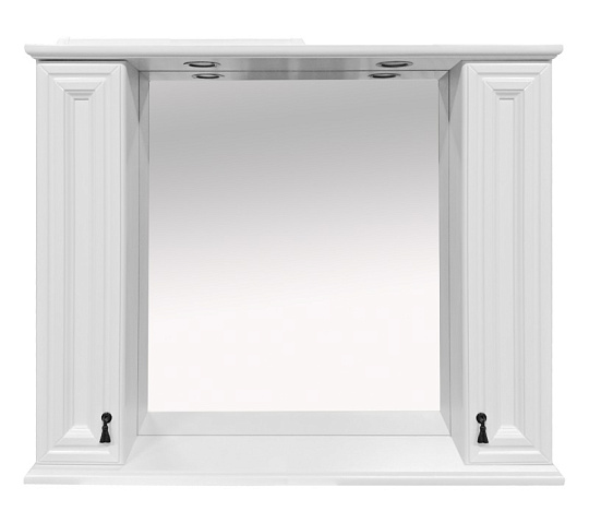 Зеркало-шкаф Misty Лувр 105 с подсветкой, белый