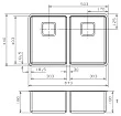 Мойка кухонная Reginox Texas 30x40+30x40 LUX L сталь - превью 2