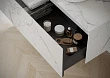 Тумба с раковиной Sancos Stone 120 подвесная, statuario white (белый мрамор) - превью 2