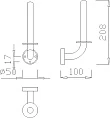 Держатель для запасных рулонов Nofer Brass 16350.B - превью 2