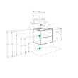 Тумба для комплекта Aquaton Сохо 60 белый глянец - превью 1