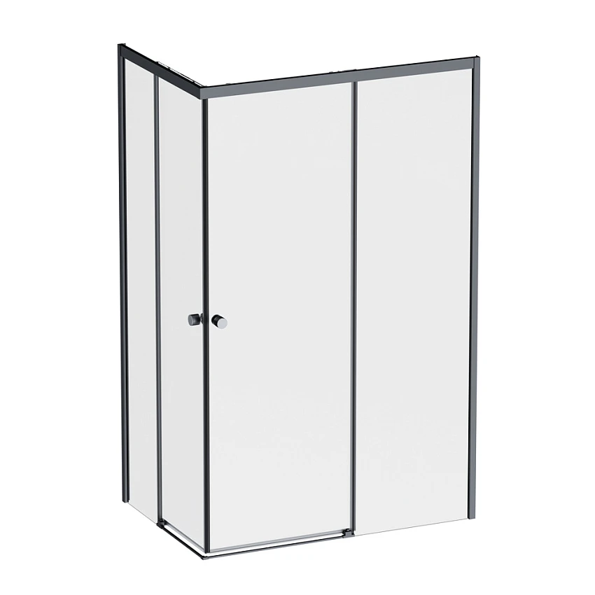 Душевой уголок Am.Pm X-Joy W94G-403-12080-BТ 118,4х78,4х190 см, профиль черный матовый, стекло прозрачное
