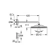 Верхний душ Grohe Rainshower 310 SmartConnect 26640000 с кронштейном - превью 2