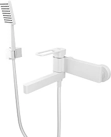 Смеситель Iddis Slide SLIWT00i02 для ванны с душем, белый матовый