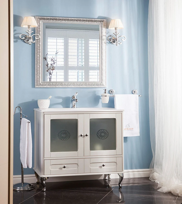 Мебель для ванной Caprigo Chiaro 100 bianco-grigio