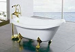 Акриловая ванна Gemy G9030-A фурнитура золото - превью 1