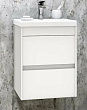 Тумба с раковиной Art&Max Family 40 подвесная, 2 ящика, Bianco Lucido