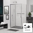 Душевой уголок RGW Leipzig LE-41 100x80x195 профиль хром, стекло прозрачное - превью 2