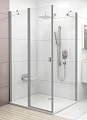 Душевой уголок Ravak CRV2-110+CPS Transparent, профиль сатин - превью 1