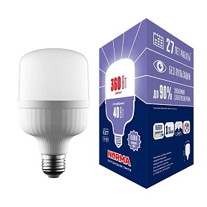Лампа LED сверхмощная Volpe LED-M80-40W/6500K/E27/FR/NR