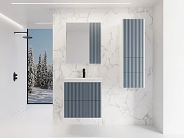 Мебель для ванной Style Line Стокгольм 70 подвесная, графит софт