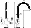 Смеситель для кухонной мойки Zorg Sanitary ZR 352 YF BR - превью 1