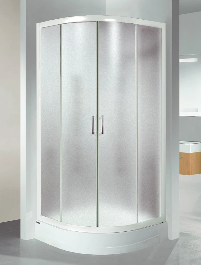 Душевой уголок Sanplast KP4/TX4 800x800x1850 стекло кора, профиль белый