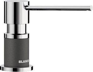 Дозатор Blanco Lato 525817 хром/темная скала