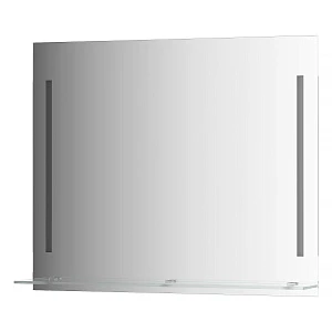 Зеркало EVOFORM LEDLINE-S BY 2165 с полочкой и светильником 90x75 см