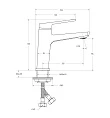 Смеситель BelBagno Ardente ARDENTE-LVM-CRM-W0 для раковины, хром - превью 1
