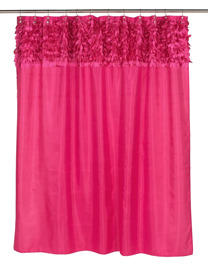 Штора для ванной Carnation Home Fashions Jasmine Raspberry