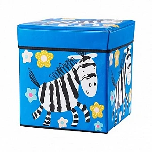 Коробка для игрушек Blonder Home Little Zebra B30ZBRB, синяя