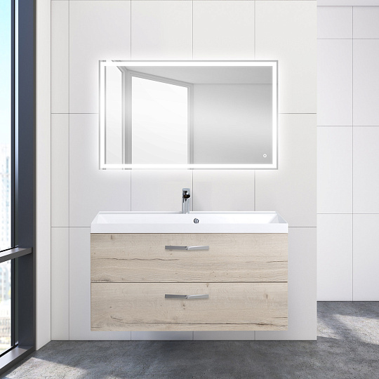 Мебель для ванной BelBagno Aurora 100 rovere galifax bianco