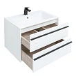 Тумба для комплекта Aquanet Lino 70 белый матовый - превью 1